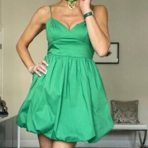 Express size L Green bubble dress